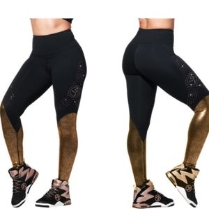 Zumba Shine Swarovski Crystal Ankle Leggings